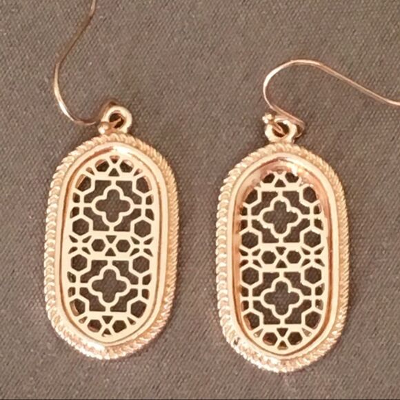 Boho Moroccan Filigree Oval Earrings - Picture 5 of 8